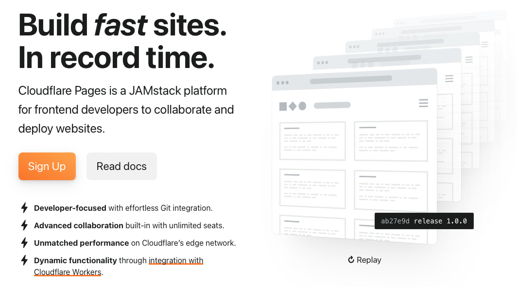 Cloudflare landing page cover image