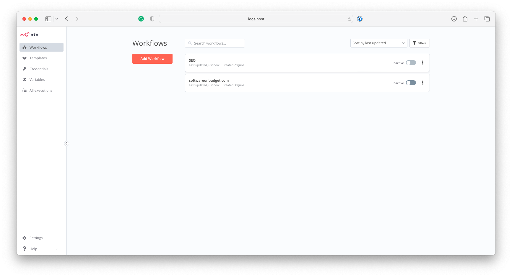 Running npx n8n command